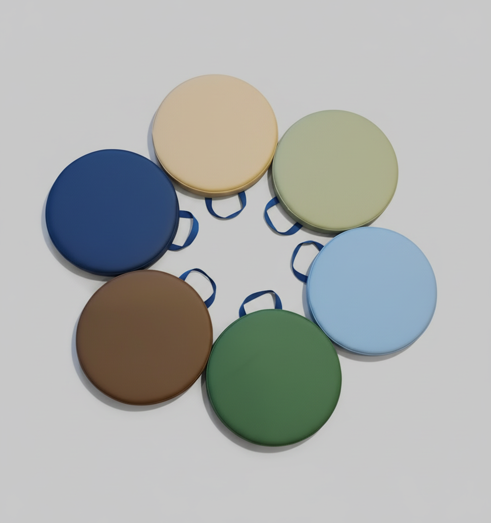 Floopss Ronde Vloerkussens met Handvatten - Set van 6