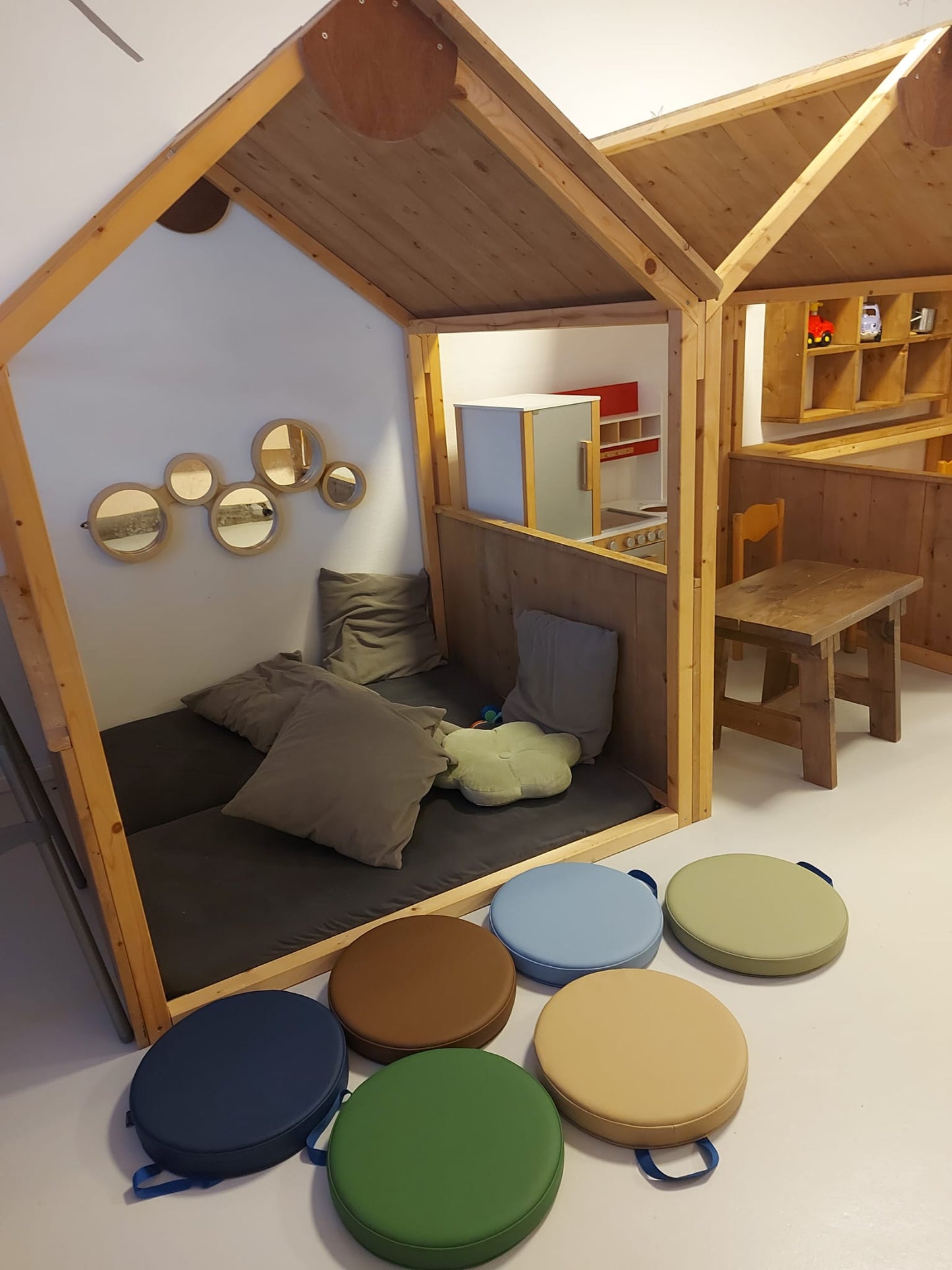 Floopss Ronde Vloerkussens met Handvatten - Set van 6