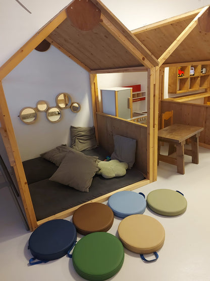 Floopss Ronde Vloerkussens met Handvatten - Set van 6